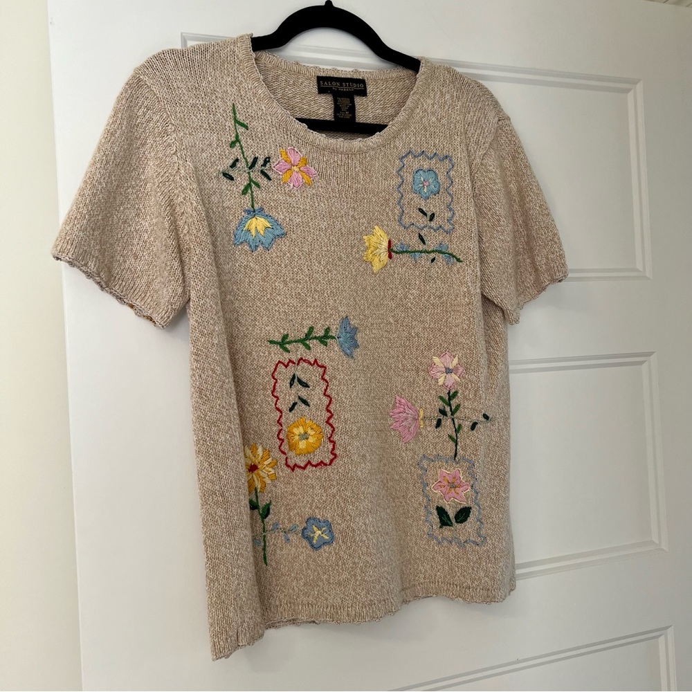 Vintage Floral Grandma Sweater - Picture 2 of 7